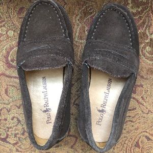 Boys suede loafers